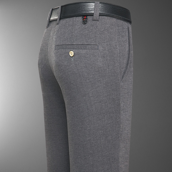 Slim Fit Light Grey Dress Pants, Men's Formal Classic Design Solid Color  Slightly Stretch Dress Pants For Spring Summer Business - Men's Clothing -  Temu Lithuania